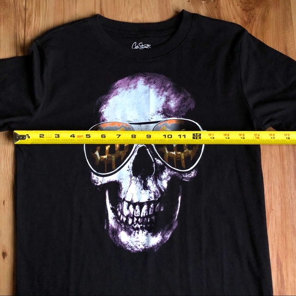 NEW Skeleton Skull Shades T Shirt Black Large 14 / 16 Unisex NWOT - Picture 7 of 13